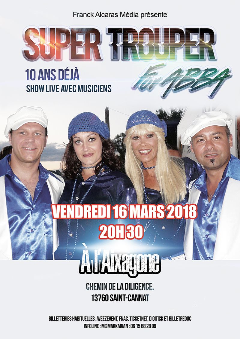 spectacle SUPER TROUPER for ABBA